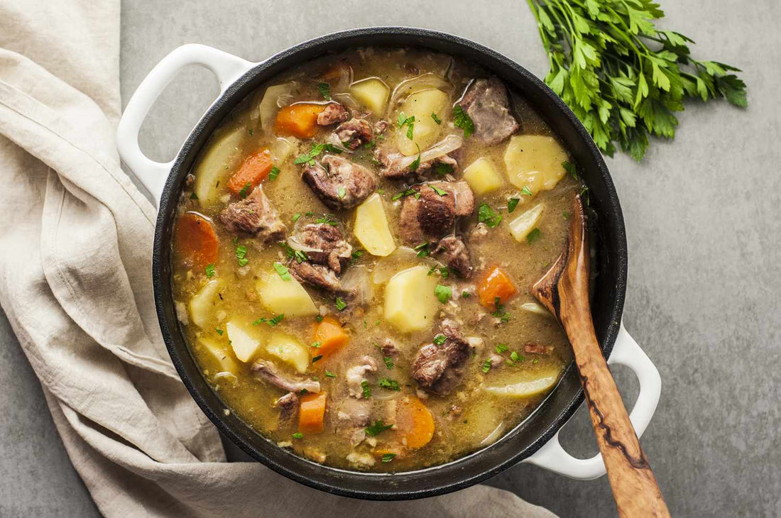 Braised Lamb Neck with Root Vegetables