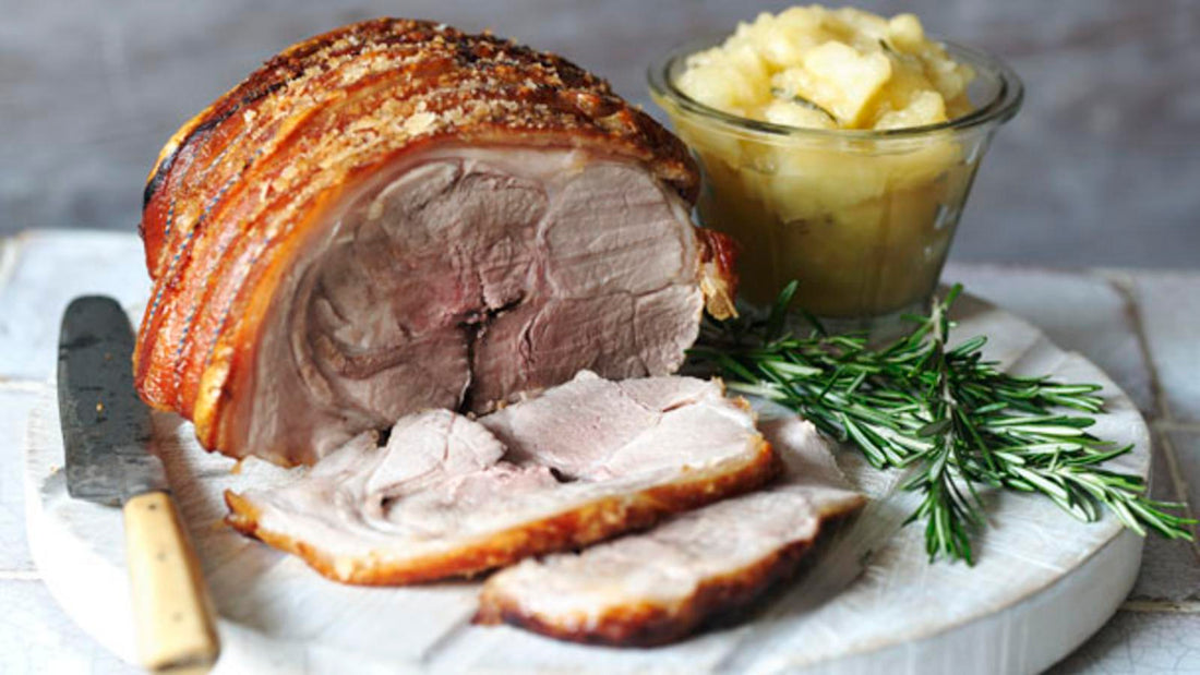 Roast Pork Shoulder with Bean Stew
